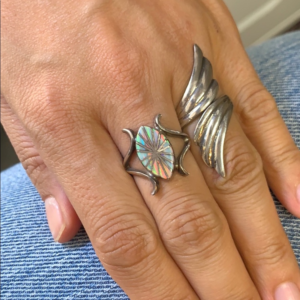 Sterling silver Angel ring